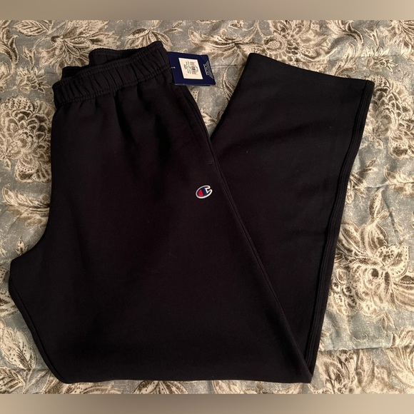 NWT Champion Navy Blue Fleece Pant size Large Loungewear Sweatpants - Picture 1 of 5